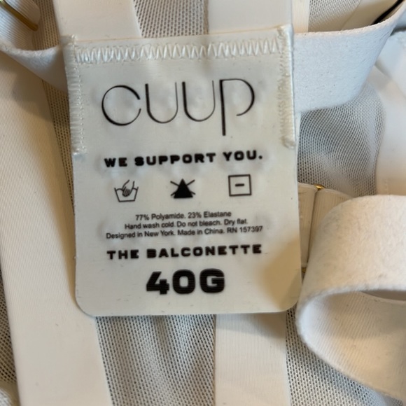 CUUP The Balconette Mesh Bra - Salt - Picture 9 of 10